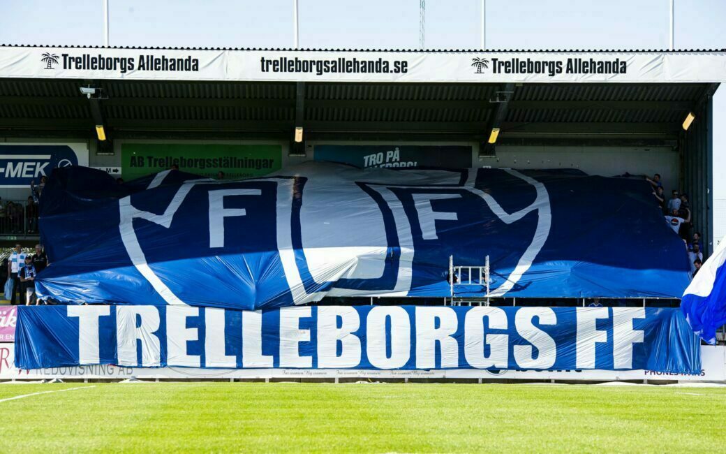 Trelleborgs FF stort tifo