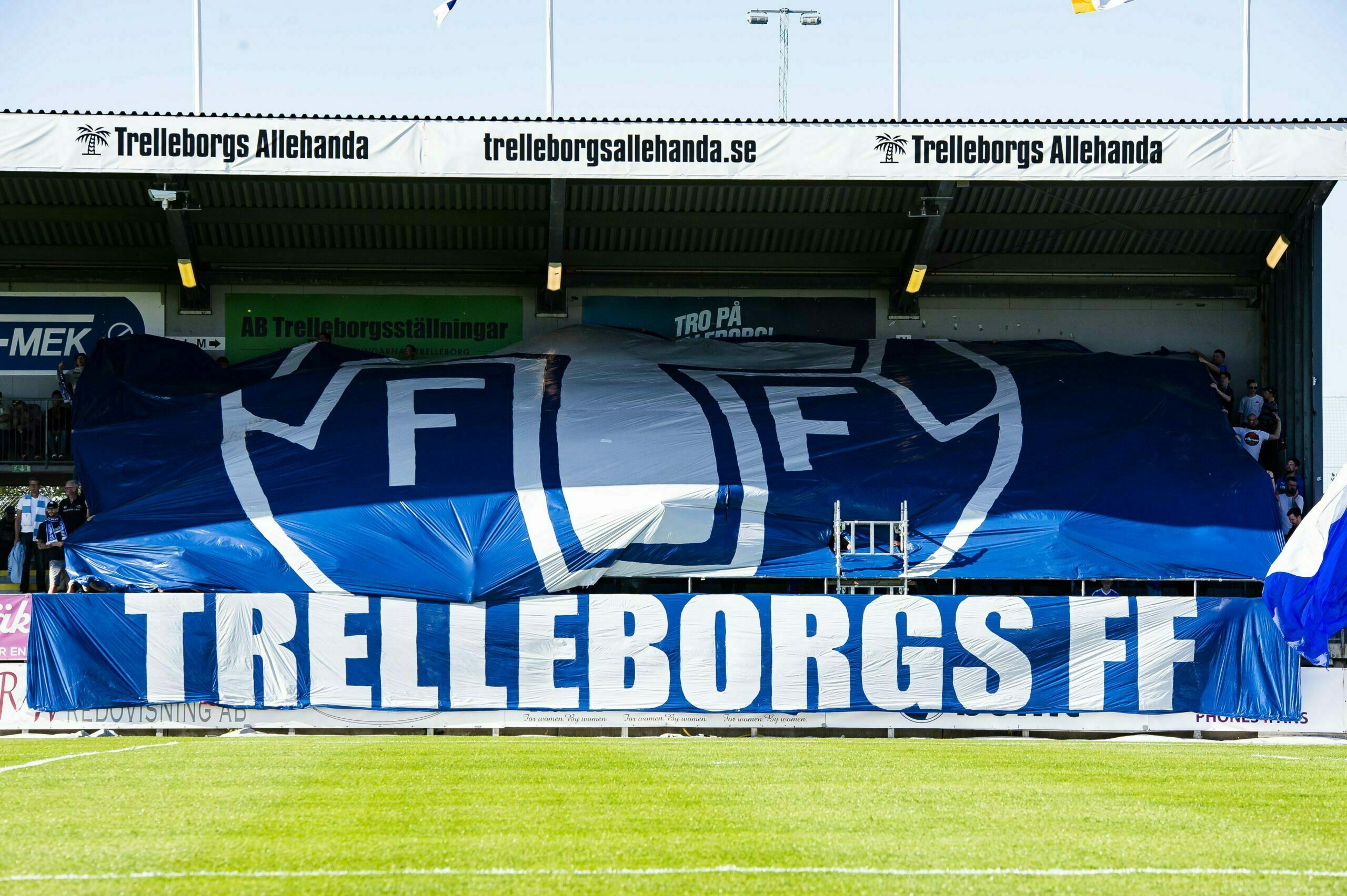 Trelleborgs FF stort tifo
